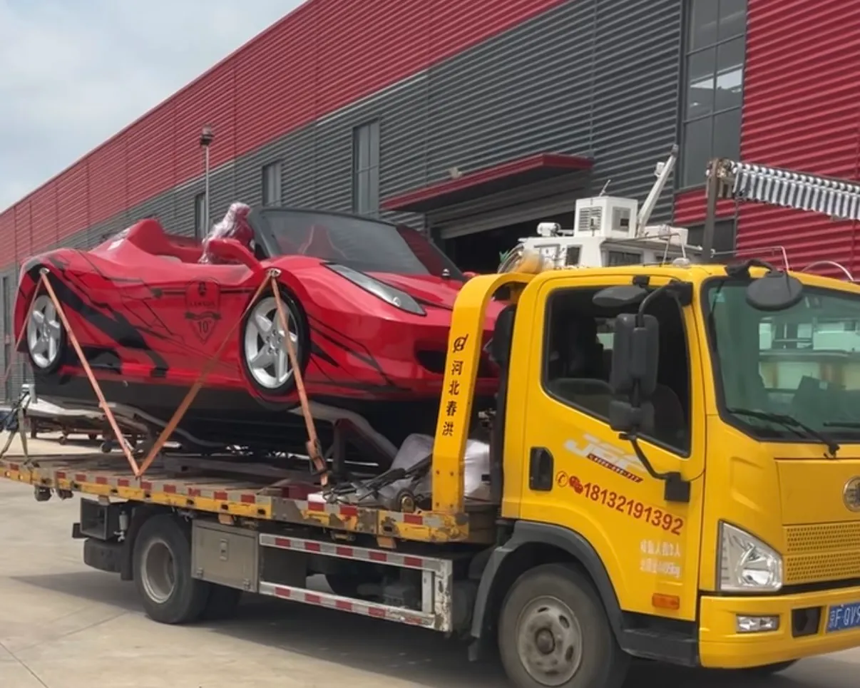 Voiture de sports nautiques personnalisée LAWADA® en fibre de verre terminée et livrée