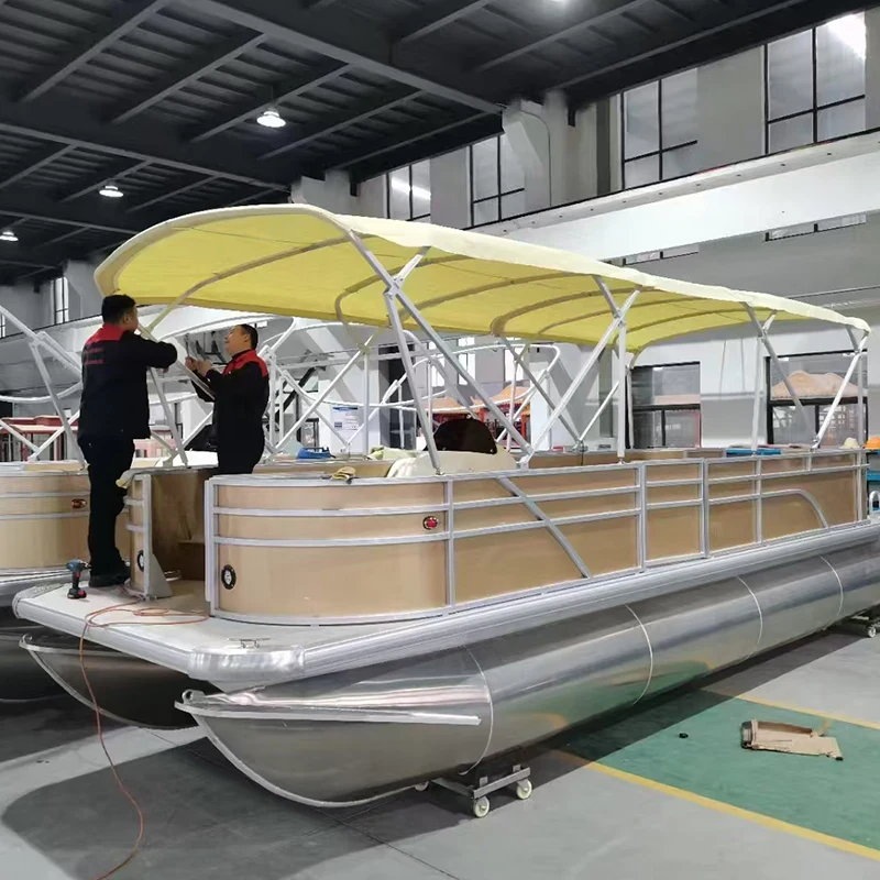 Bateau de ponton de loisir